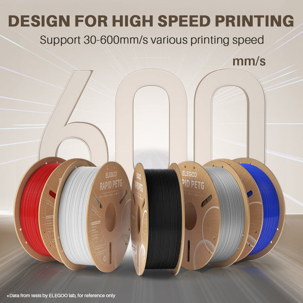 Elegoo Blue Rapid PETG 1.75mm Filament Spool 1KG